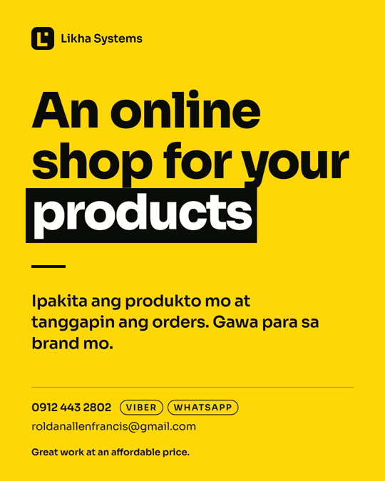 An online shop for your products: show them anytime and take orders.